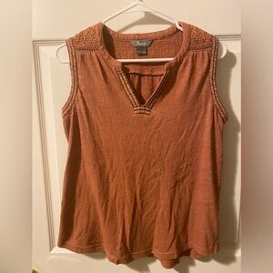 Natural Reflections Women's Sleeveless Top - Rust